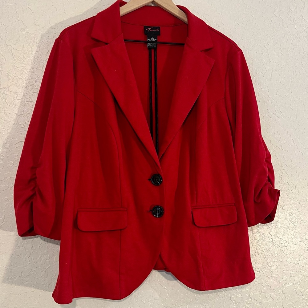 GU TORRID Red Blazer; SIZE 2X!
